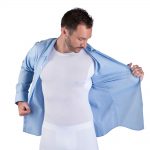 Underarm sweat proof shirt guaranteed sweat block paded white t-shirt for men shipping Pakistan