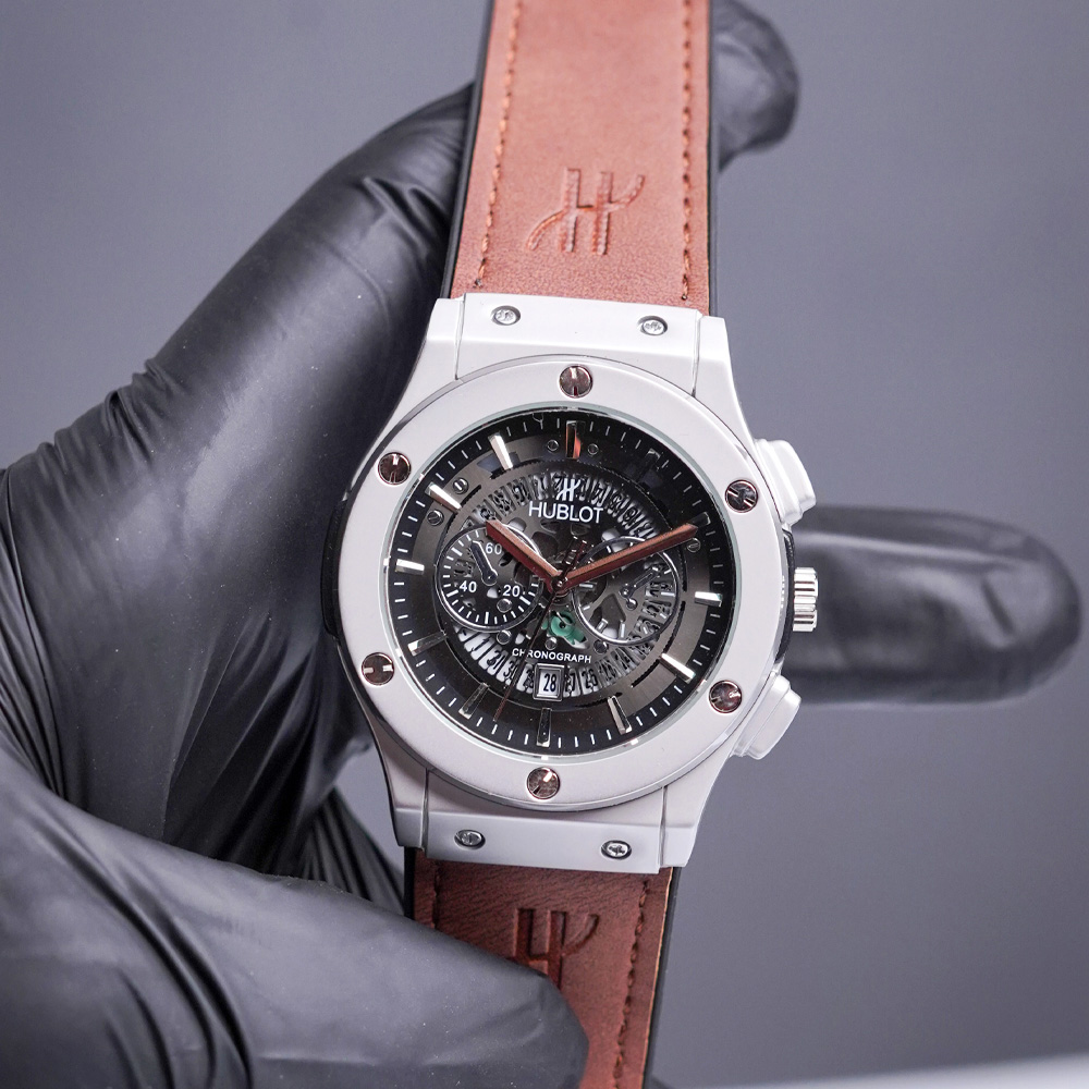 Hublot-Skeleton-Brown-02 Hublot Skeleton Leather Strap | Black, Brown, Camel
