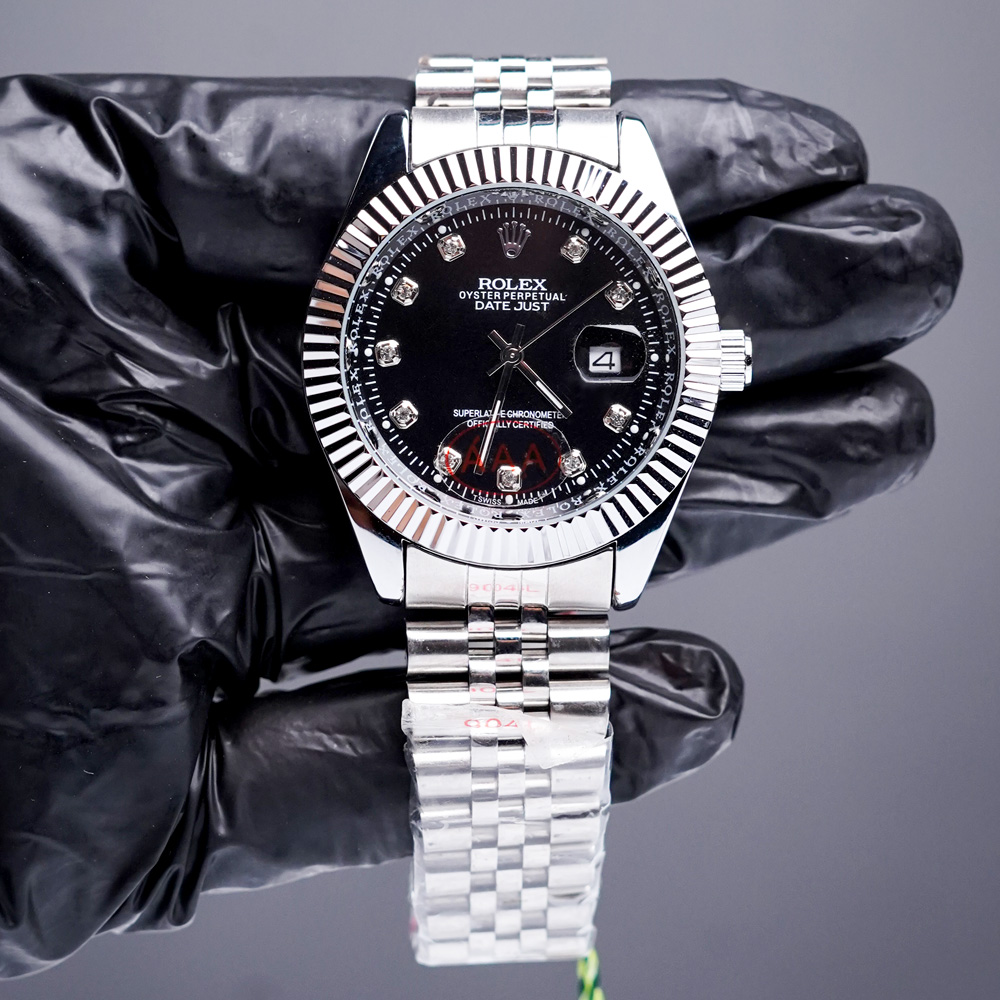 Oyster Perpetual-black-02 Oyster Perpetual Datejust | Black, White & Blue Dials