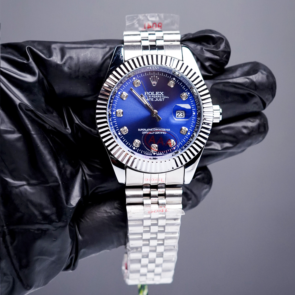 Oyster Perpetual-blue-02 Oyster Perpetual Datejust | Black, White & Blue Dials