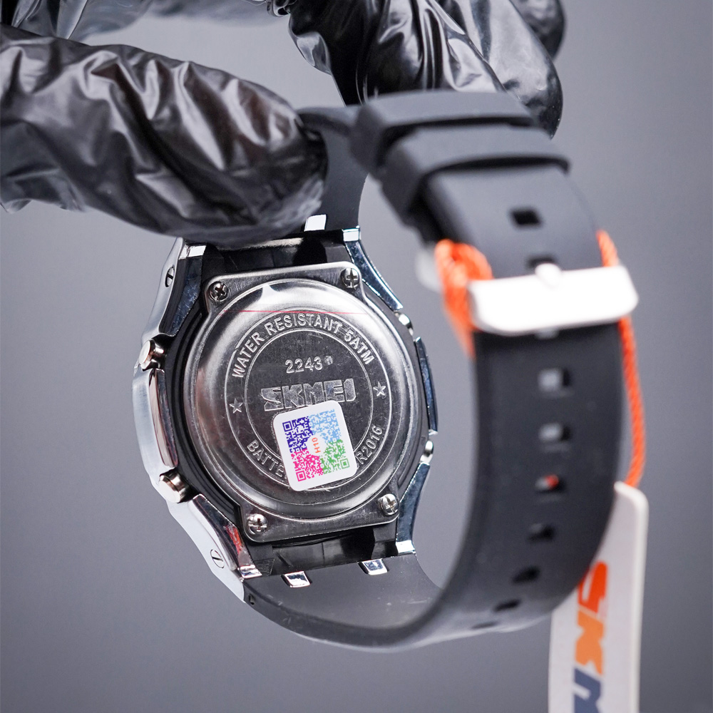 Skmei-2243-03 Original SKMEI 2243 – World Time Digital Watch | 50 Time Zones | Black