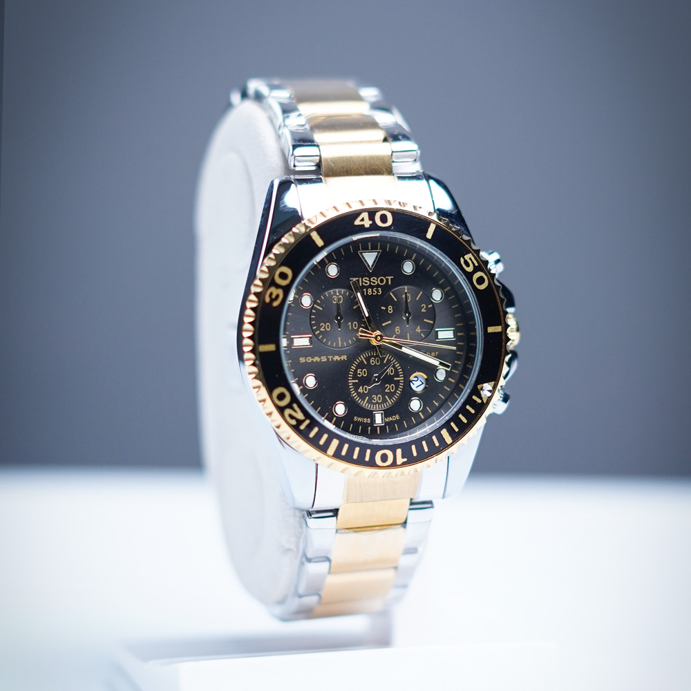 Tissot-Seastar-Black-02 TISSOT Seastar 1000 Chronograph – Dive Watch Excellence | Red, Blue & Black