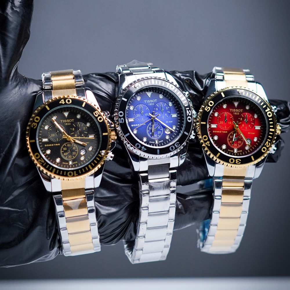 Tissot-Seastar-Blue-Red-Black TISSOT Seastar 1000 Chronograph – Dive Watch Excellence | Red, Blue & Black