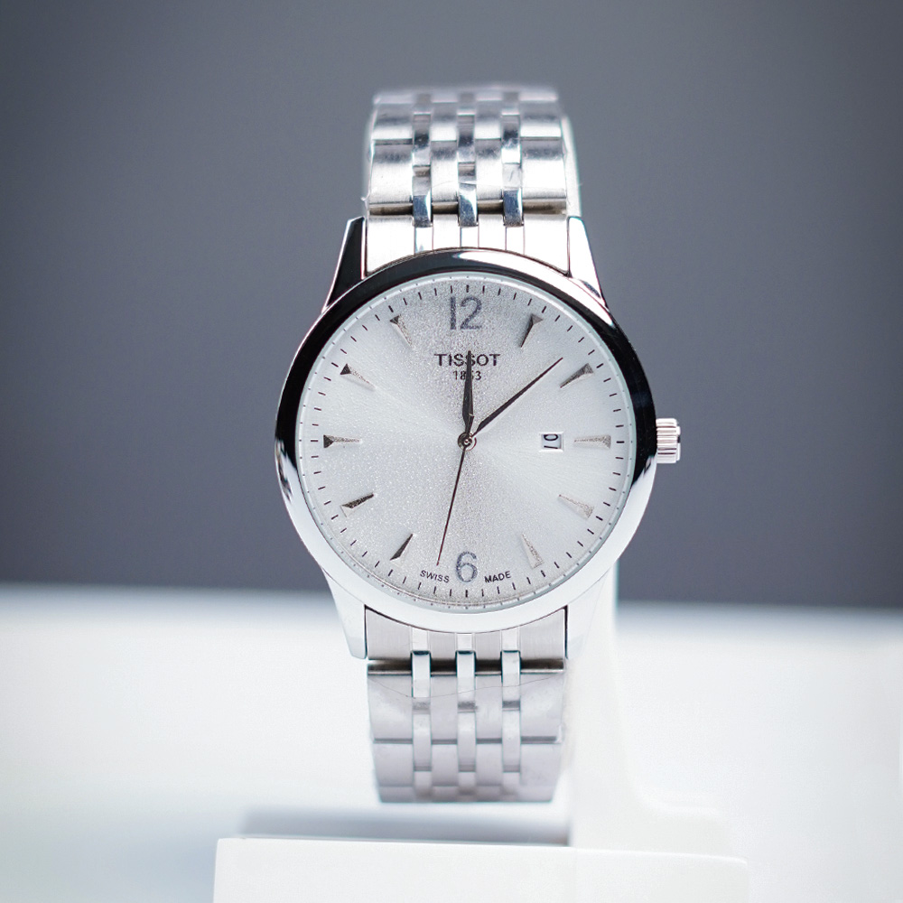 Tissot T-Classic Tradition White Dial Silver Steel Strap Watch