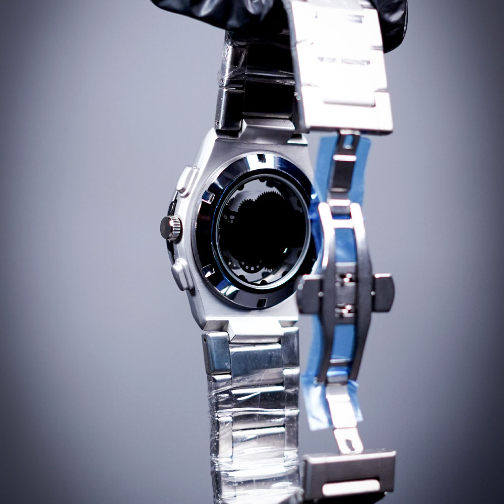 Hublot SKL Chain Silver Black 05 Hublot Skeleton Chain Watch – Silver Case with Black Dial | Luxury Mechanical Style