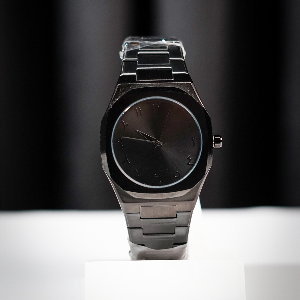 Arabic Aura Heavy Weight Stainless Steel Watch – Bold Luxury with Arabic Numerals