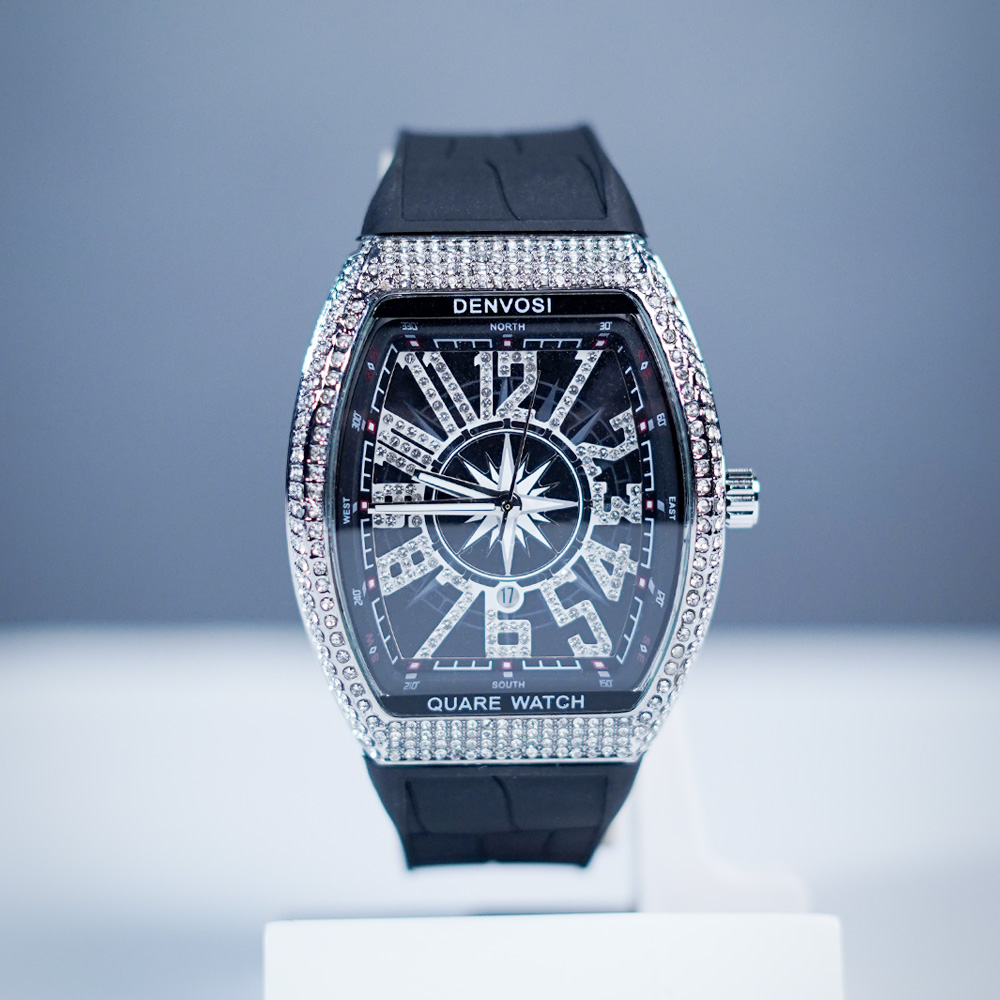 Denvosi by Franck Muller Diamond Bezel – Luxury Watch (Green & Black Dial Options)