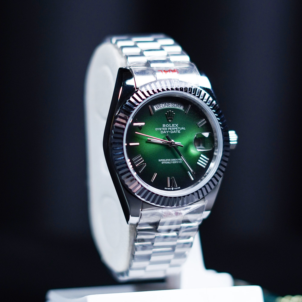 Premium Rolex Day-Date Luxury Watch – Green Dial